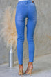 High Rise Ripped Skinny Denim Pants