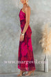 One Shoulder Floral Print Mesh Bodycon Maxi Dress