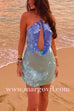 Margovil Halter Cut Out Open Back Sequin Mini Dress