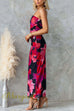 Off Shoulder Floral Print Bodycon Maxi Dress