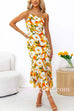 Margovil One Shoulder High Waist Mermaid Floral Cami Dress