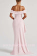 Margovil Off Shoulder High Slit Maxi Party Dress