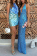 Margovil Halter Sleeveless Cut Out Sequin Mini Party Dress