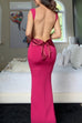 Margovil Sleeveless Bow Open Back Bodycon Maxi Dress