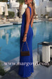 Margovil Sleeveless Open Back Glitter Bodycon Maxi Dress