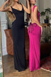 Margovil Sleeveless Bow Open Back Bodycon Maxi Dress
