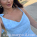 Margovil Sleeveless Bow Shoulder Flare Maxi Dress