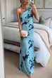 Margovil Strapless Tube Floral Print Bodycon Maxi Dress