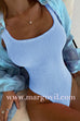 Margovil Low Back High Cut Crinkle One Piece Swimsuit