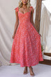 Bow Shoulder Floral Print Flowy Maxi Cami Dress