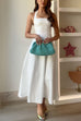 Elegant Halter Sleeveless A-line Maxi Dress