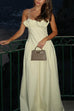 Spaghetti Straps Frill Neck Swing Maxi Dress