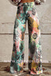 Margovil High Waist Unique Print Wide Leg Pants