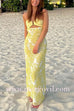 Margovil Strapless Tie Back Cut Out Floral Print Maxi Dress