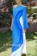 Margovil One Shoulder Long Sleeve Side Slit Tie Dye Maxi Dress