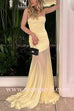 Margovil Strapless Tube Flare Mesh Maxi Party Dress