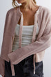 Margovil Crewneck Bow Knot Ribbed Knit Sweater