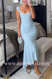 Margovil Sleeveless Ruched Waist Ruffle Hem Jacquard Maxi Dress