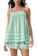 Margovil Striped Square Neck Cami Top and Shorts Lounge Set