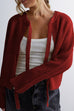 Margovil Crewneck Bow Knot Ribbed Knit Sweater