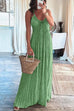 Margovil Halter Backless Tie Knot Printed Maxi Vacation Dress