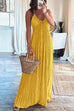 Margovil Halter Backless Tie Knot Printed Maxi Vacation Dress