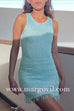 Margovil Round Neck Sleeveless Raw Hem Bodycon Mini Dress