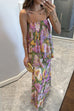 Margovil Blooming Floral Print Cami Top and High Waist Maxi Skirt Set