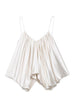 Margovil Spaghetti Strap Draped Satin Top