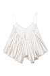 Margovil Spaghetti Strap Draped Satin Top