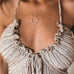 Margovil Halter Backless Tie Knot Printed Maxi Vacation Dress