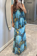 Margovil Blooming Floral Print Cami Top and High Waist Maxi Skirt Set