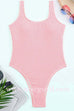 Margovil Low Back High Cut Crinkle One Piece Swimsuit