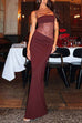 Margovil Tie Shoulder Cut Out Lace Splice Maxi Cami Dress