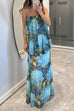 Margovil Blooming Floral Print Cami Top and High Waist Maxi Skirt Set
