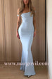 Off Shoulder Bodycon Fishtail Maxi Party Dress