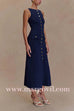 Margovil Sleeveless Button Down Knit Bodycon Maxi Dress
