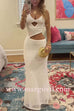Margovil V Neck Adjustable Strap Cut Out Maxi Dress