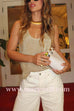 Scoop Neck Glitter Tank Top