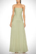 Margovil Strapless Tube Patchwork Pleated Maxi Dress