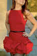 Margovil Backless Ruffle Hem Bodycon Mini Cami Dress