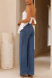 Strapless Tie Knot Back Ruched Top