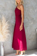 One Shoulder Cut Out Waist Drape Front Maxi Dress