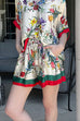 Drawstring Waist Pocketed Floral Print Satin Shorts
