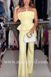 High Waist Pocketed Bell Bottom Pants