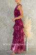 Sleeveless Ruffle Hem Tie Dye Maxi Dress