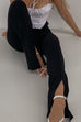 Margovil High Rise Slit Bell Bottoms Skinny Pants