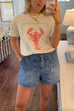 Margovil Short Sleeves Lobster Print T-shirt