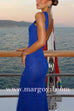 Margovil Sleeveless Open Back Glitter Bodycon Maxi Dress