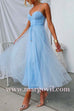 Margovil Open Back Waisted Swing Maxi Cami Tulle Dress